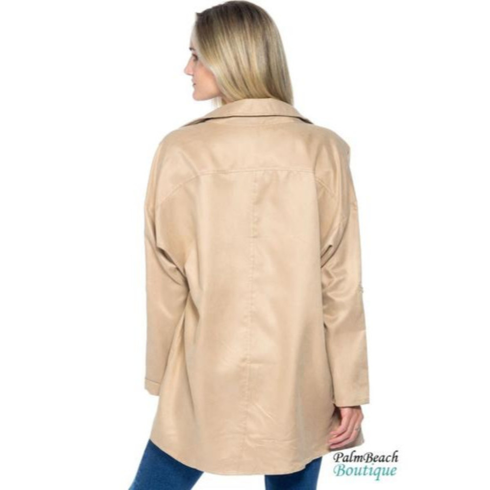 Oversized Double Breasted Button Down Blazer - Picture 3 of 4